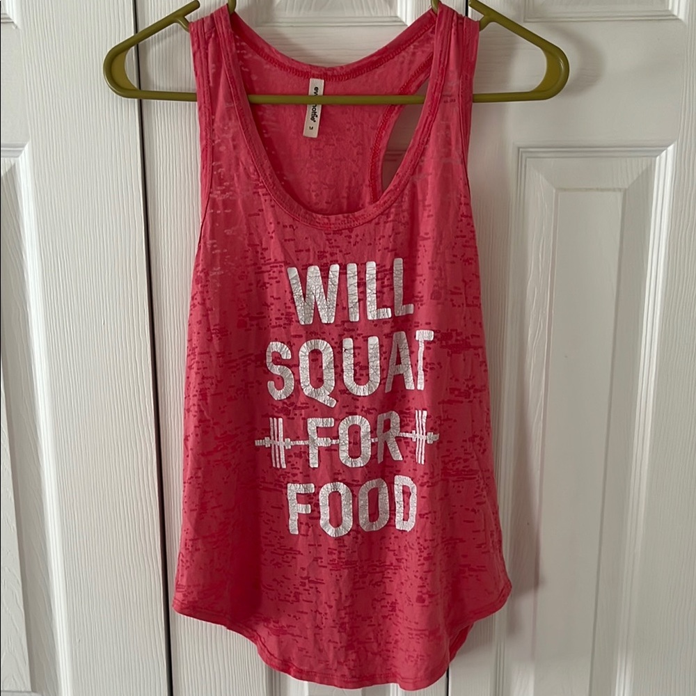 Pink Sleeveless Tank Top with Rounded Neckline